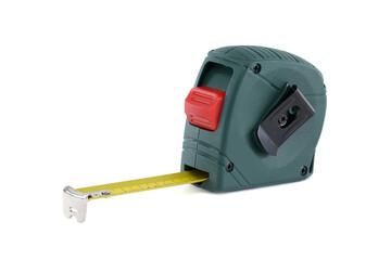 A close-up of a tape measure, perfect for construction projects and accurate measurements.
