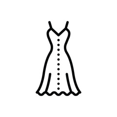 Black line icon for fashion