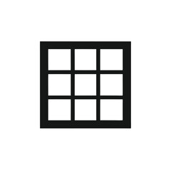 Nine-Square Grid Simple Geometric Icon Design Element