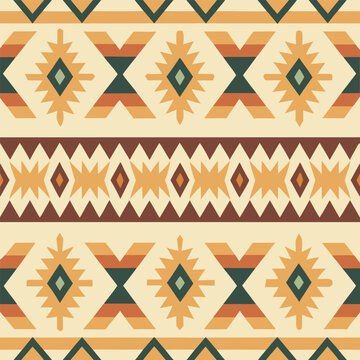 seamless native American inspired pattern.