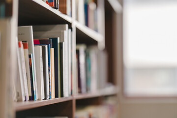 book in the libarly for reading.