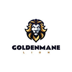 Golden mane Crest Logo Design