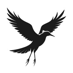 Fototapeta premium Black Bird Silhouette