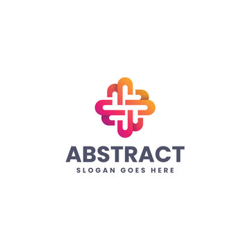 Gradient Modern Abstract Knot Logo Design