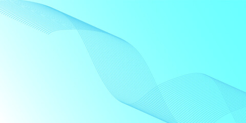 Cyan blue abstract background with curve line for backdrop or presentation