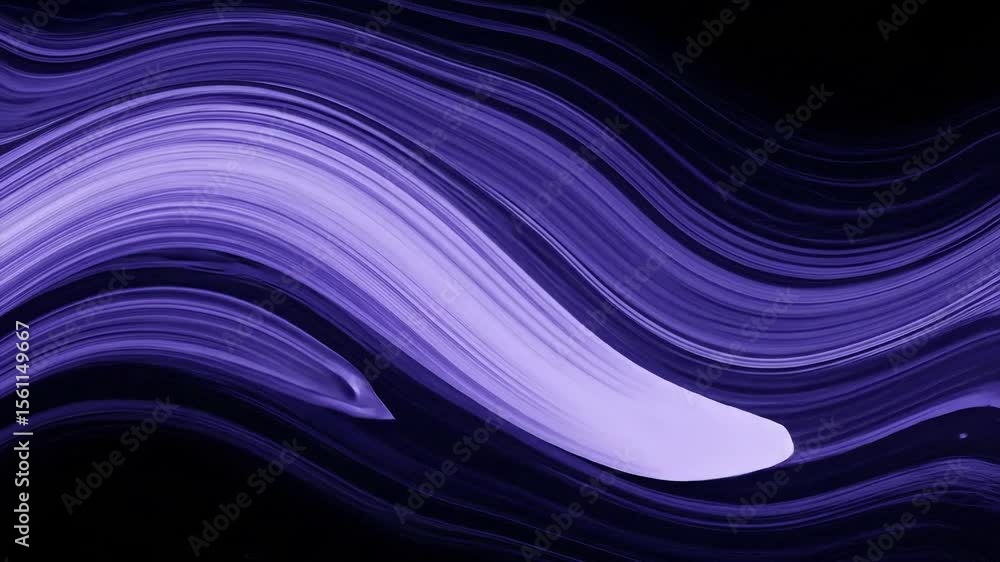 Poster abstract dark purple waves create a mesmerizing motion background for creative projects, perfect for
