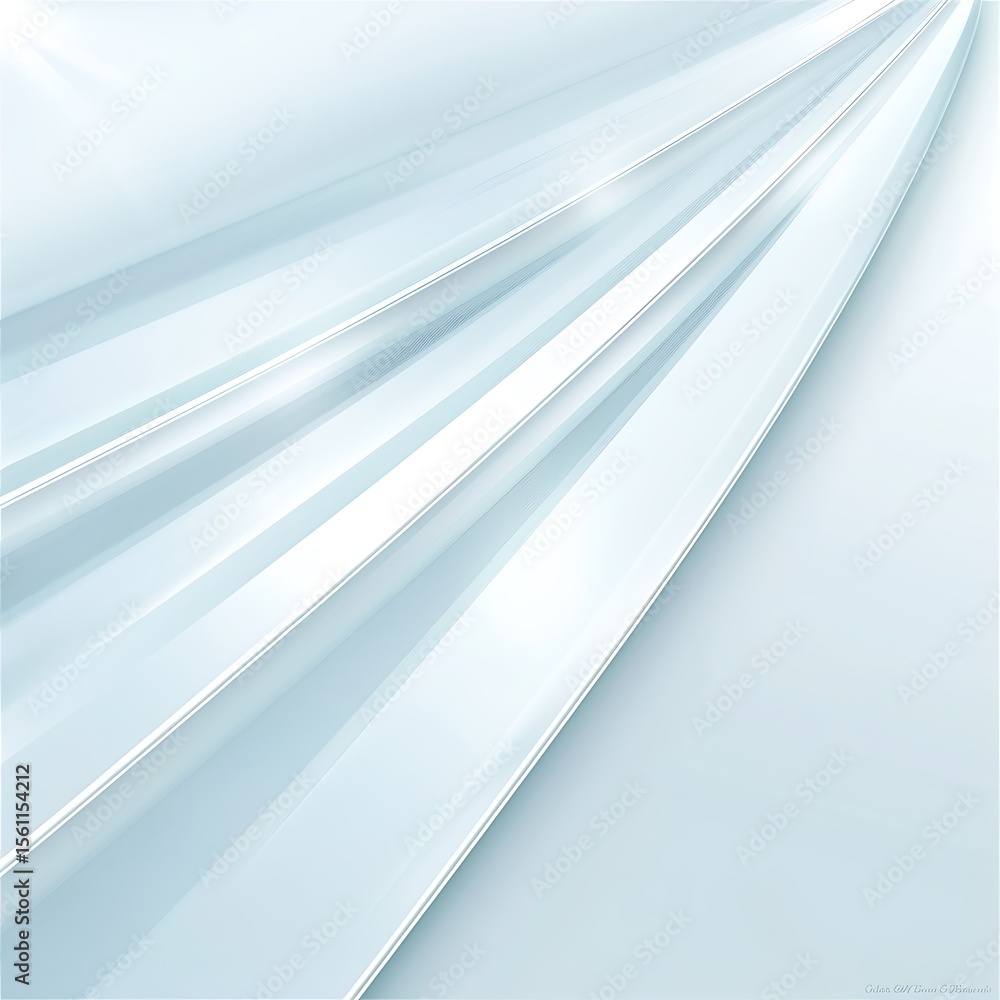 Aufkleber abstract light blue gradient background with smooth lines and waves design concept