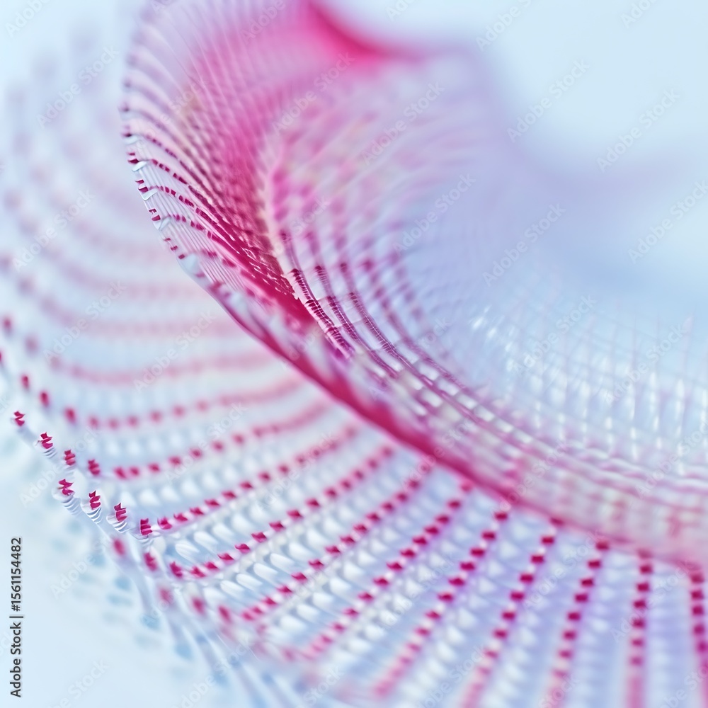 Aufkleber abstract pink and white mesh creates a dynamic and soft visual effect of movement