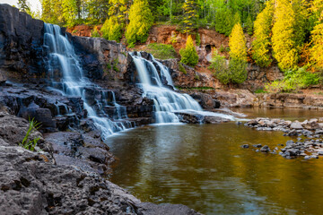 Gooseberry Falls Middle Falls Sunset