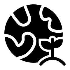 Earth Plant Growth Icon