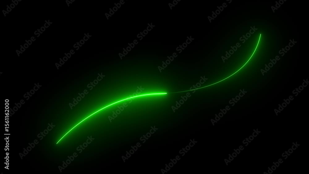 Poster abstract multicolor neon lines background animation . glowing circle. glow effect. round light frame