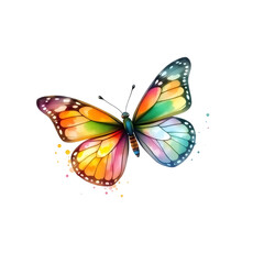Fototapeta premium Watercolor Butterfly logo art image