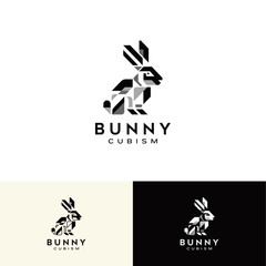 Rabbit Diamond  Logo Vector 2