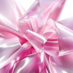 Elegant pink ribbon abstract art for festive celebrations and special occasions