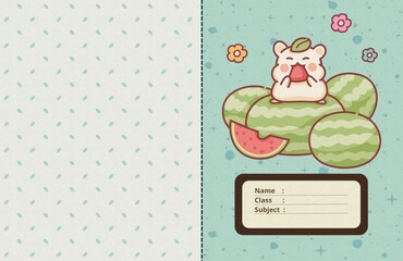 School Book Covers With Adorable Characters 