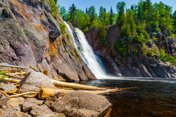 Tettegouche State Park High falls scenic view