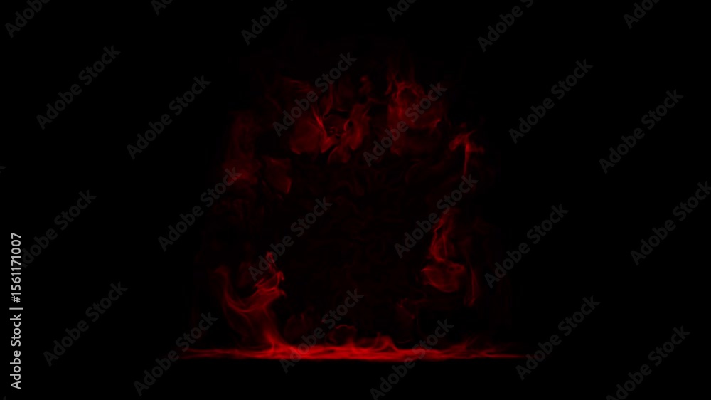 Aufkleber hellish gateway of swirling smoke with a glowing red core. looping animation perfect for a demonic p