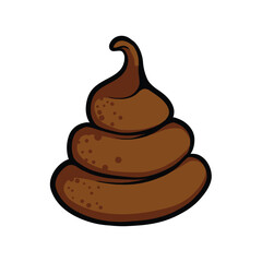 Poop cartoon vector illustration