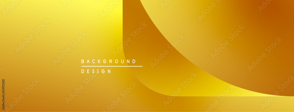 Aufkleber Abstract golden layers create dynamic background. Smooth gradients suggest depth, warmth, modern aesthetic. Minimalist design focuses on color.