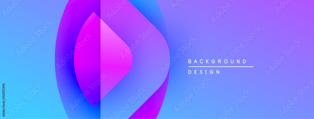 Poster Abstract gradient background. Blue, purple hues blend smoothly. Modern design elements create visual interest. Minimalist aesthetic.