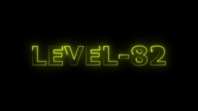 a glowing neon eighty-two 82 animation video on black background motion graphic 