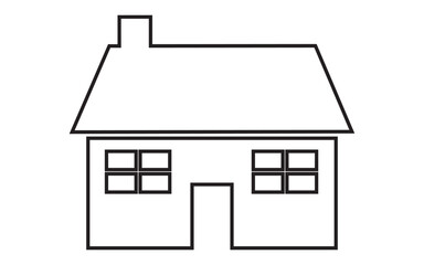 building, illustration, house, home, line, vector, design, estate, architecture, icon, graphic, residential, construction, outline, isolated, apartment, real, property, modern, cottage, symbol, set, b