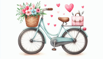 bicycle and flowers
