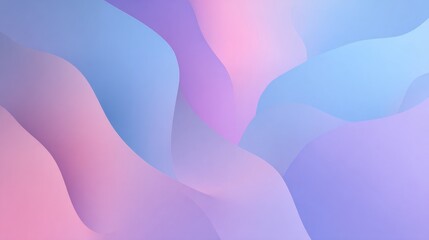 Abstract pastel waves in soft pink and blue hues create a serene background for design use