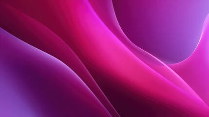 Abstract waves of vibrant pink and purple colors flowing seamlessly, creating a calming atmosphere