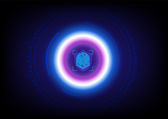 Cyber security technology background, data protection concept.