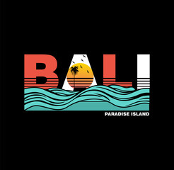 Bali Paradise Island design vector illustration