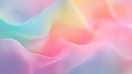 Soft pastel waves of color blend seamlessly, creating a dreamy abstract background for design