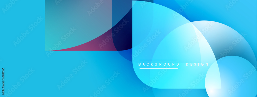 Poster abstract blue background. overlapping shapes create dynamic visual effect. modern design elements su