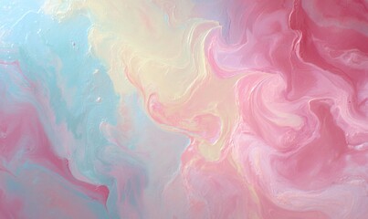 Abstract swirls of pastel colors blending harmoniously, evoking a serene and dreamy atmosphere