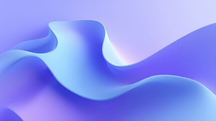 Abstract waves of blue and purple flowing smoothly, creating a serene and modern background ambiance