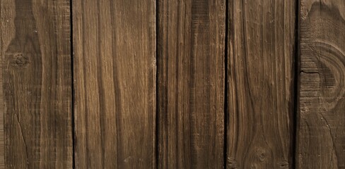 Displaying weathered vertical wooden planks in flat design, highlighting grain patterns and knots
