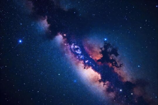 Night sky filled with stars forming a celestial constellation, cosmic dust and nebulae visible Perfect for astrology, astronomy, space, and spiritual themes , purple, Libra