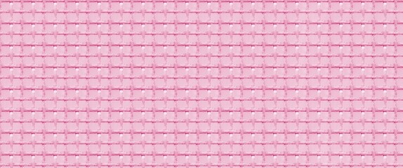 A repetitive, uniform background pattern resembling a tightly woven wicker or basket weave in various shades of pink