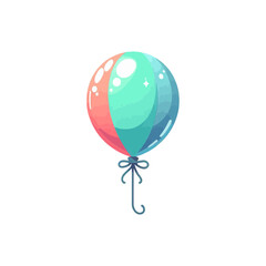 This cheerful, colorful balloon is perfect for websites or blogs about celebrations, birthdays, parties, or joyful events, offering a simple yet vibrant graphic element.

