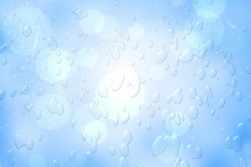 Blue water drop pattern with circles