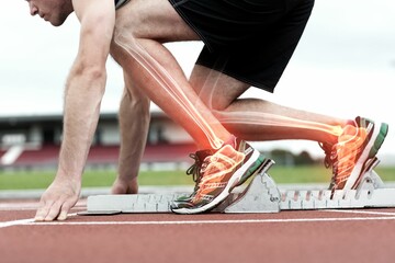 Runner experiencing ankle pain