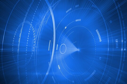 Fototapeta Futuristic shiny interface