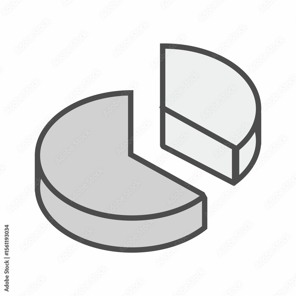 Poster digital image of pie chart