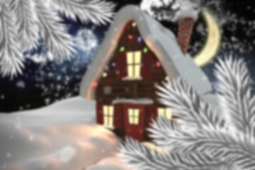 Composite image of christmas house © vectorfusionart