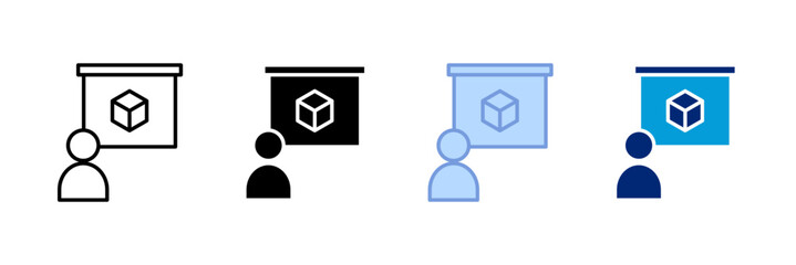 Product Demo Icon Set Multiple Style Collection
