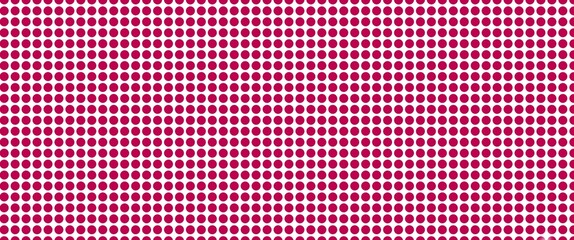 A dense, repetitive pattern of uniform magenta dots arranged in a grid against a clean white...