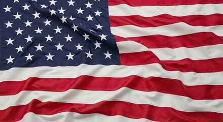 Stars and Stripes Forever: A Majestic Close-Up of the American Flag, Evoking Patriotism and National Pride