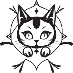  Cat vector art