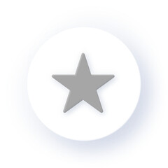 Neumorphism Icon Rating Icon Soft Drop Shadow on Dark Background Neumorphic UI UX Design User Interface Neumorphism Shadow