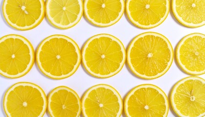 Fototapeta premium Citrus Slices Arranged in Geometric Pattern 